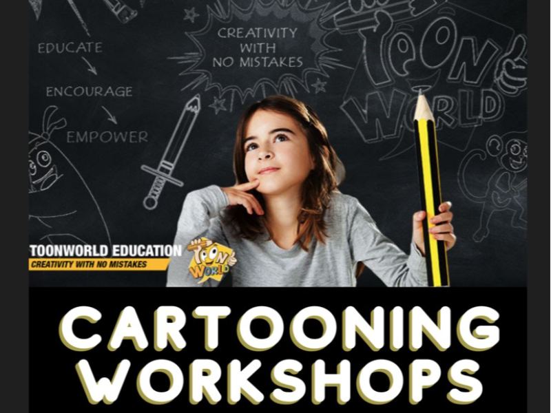 SPARK- FREE Cartooning Workshops for Schools