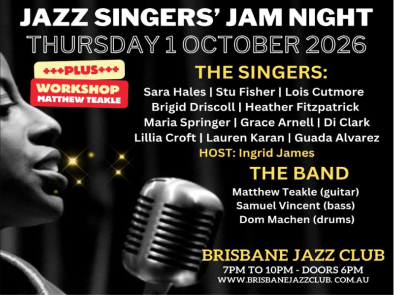 Jazz Singers' Jam Night - October 2026